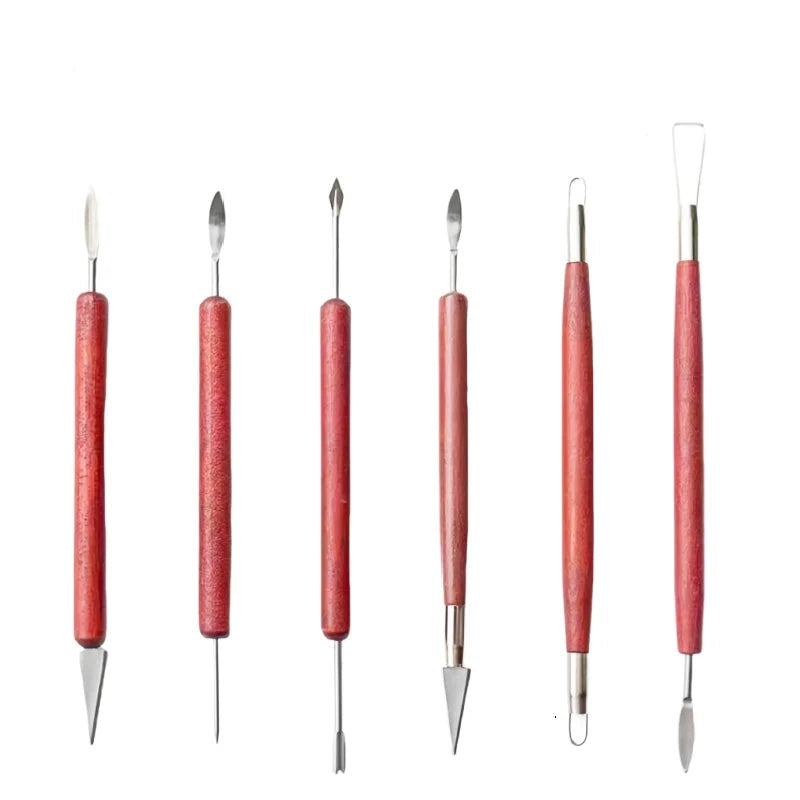 6er-Set doppelseitige Ton-Modellierwerkzeuge