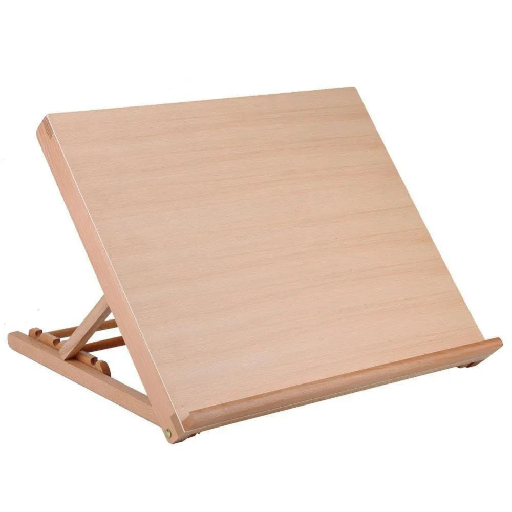 Verstellbare Tischstaffelei aus Holz für A3