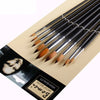 9er-Set runde Aquarellpinsel