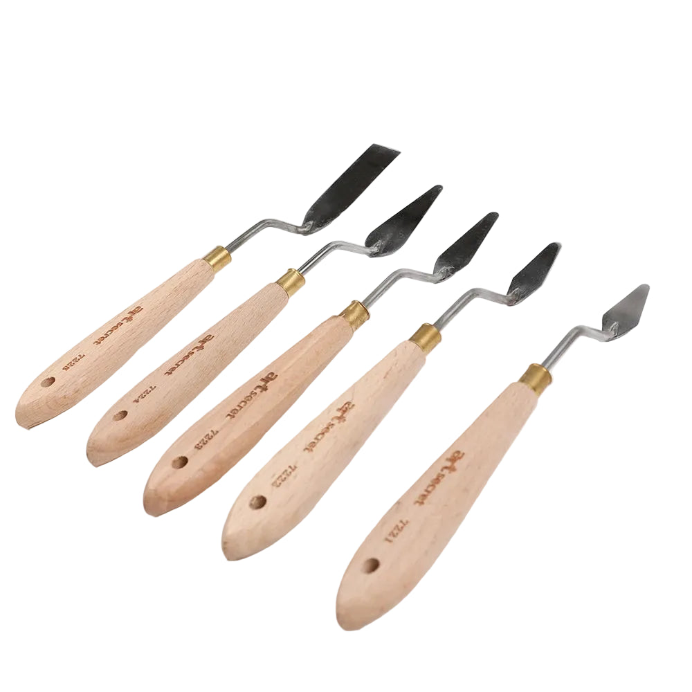 5er-Set Malspachtel aus Edelstahl