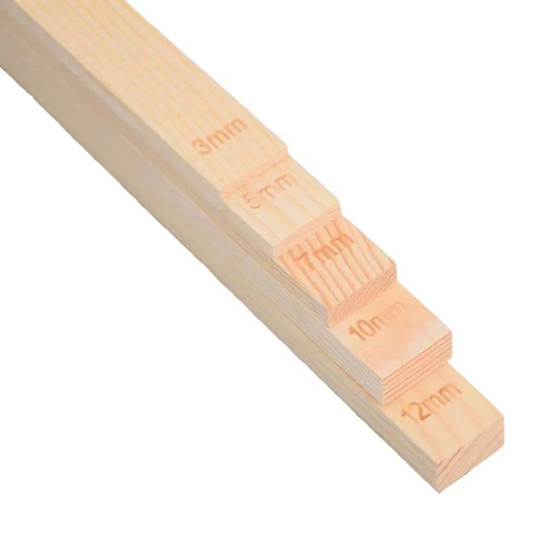 10er-Set Holzleisten für gleichmäßige Tonplatten